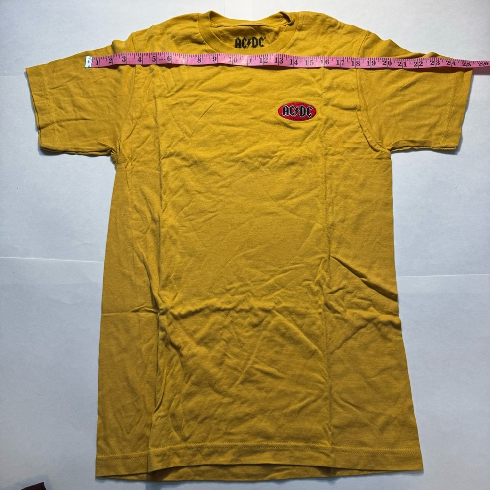 AC/DC Men's Yellow T-Shirt